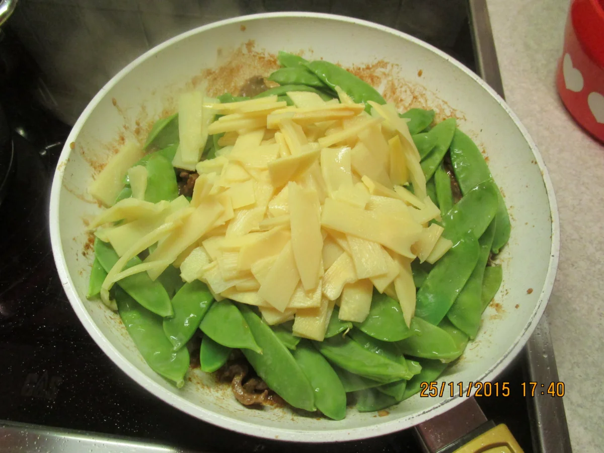 Asiatisch: Rindfleisch mit Bambussprossen - Rezept - Bild Nr. 2763