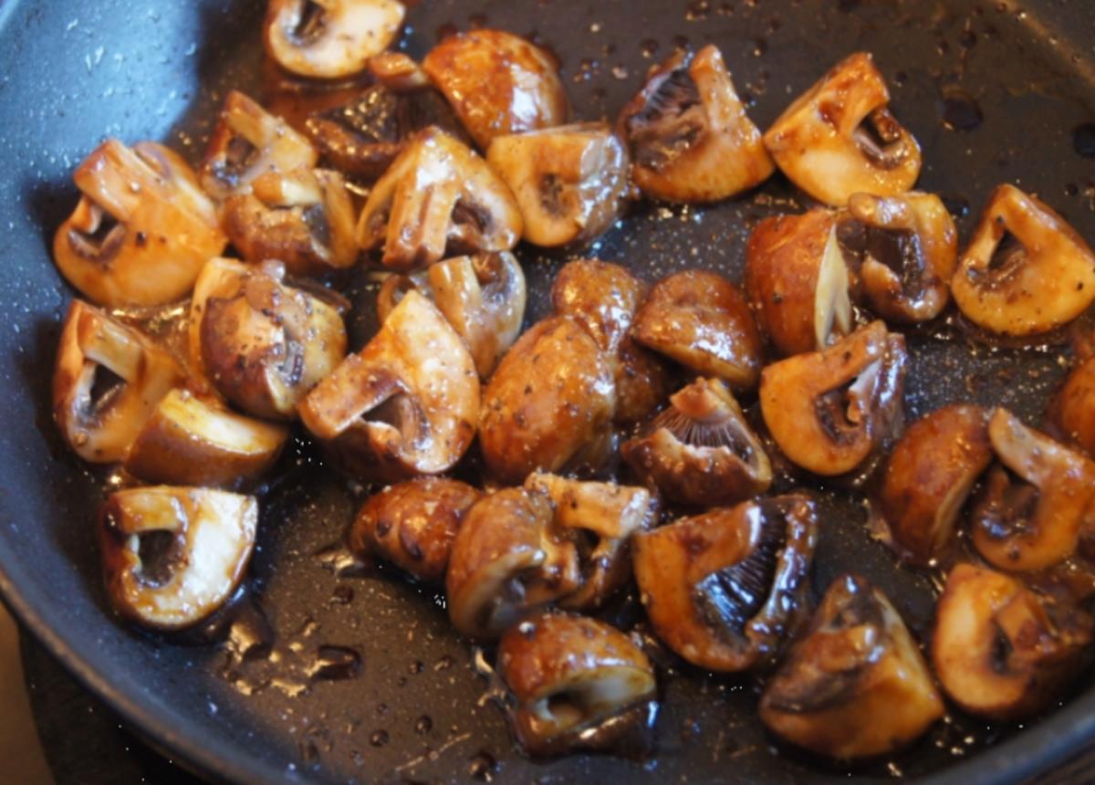 Crevetten mit Champignons und Selleriepommes - Rezept - Bild Nr. 2783