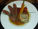 Flanksteak vom Rind, getrüffeltem Kartoffel-Sellerie Püree und glasierten Karotten - Rezept - Bild Nr. 2775