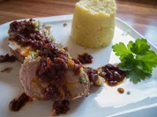 Schweinefilet mit Meerrettichkruste und Orangensoße - Rezept - Bild Nr. 2787