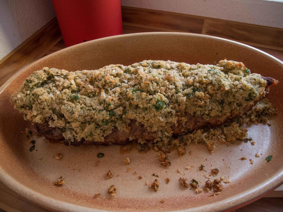 Schweinefilet mit Meerrettichkruste und Orangensoße - schnell &amp; einfach ...