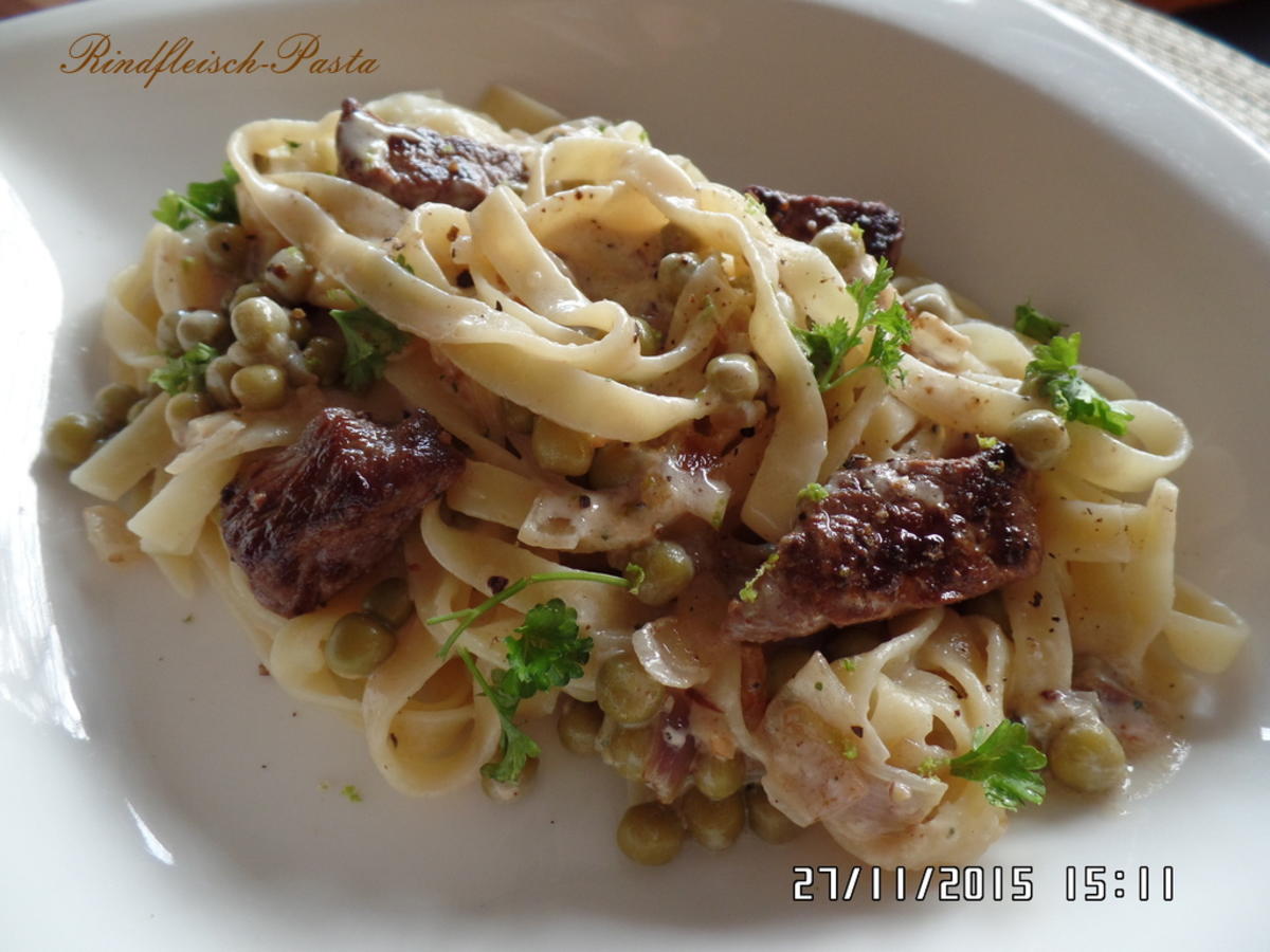 Rindfleisch-Pasta - Rezept mit Bild - kochbar.de