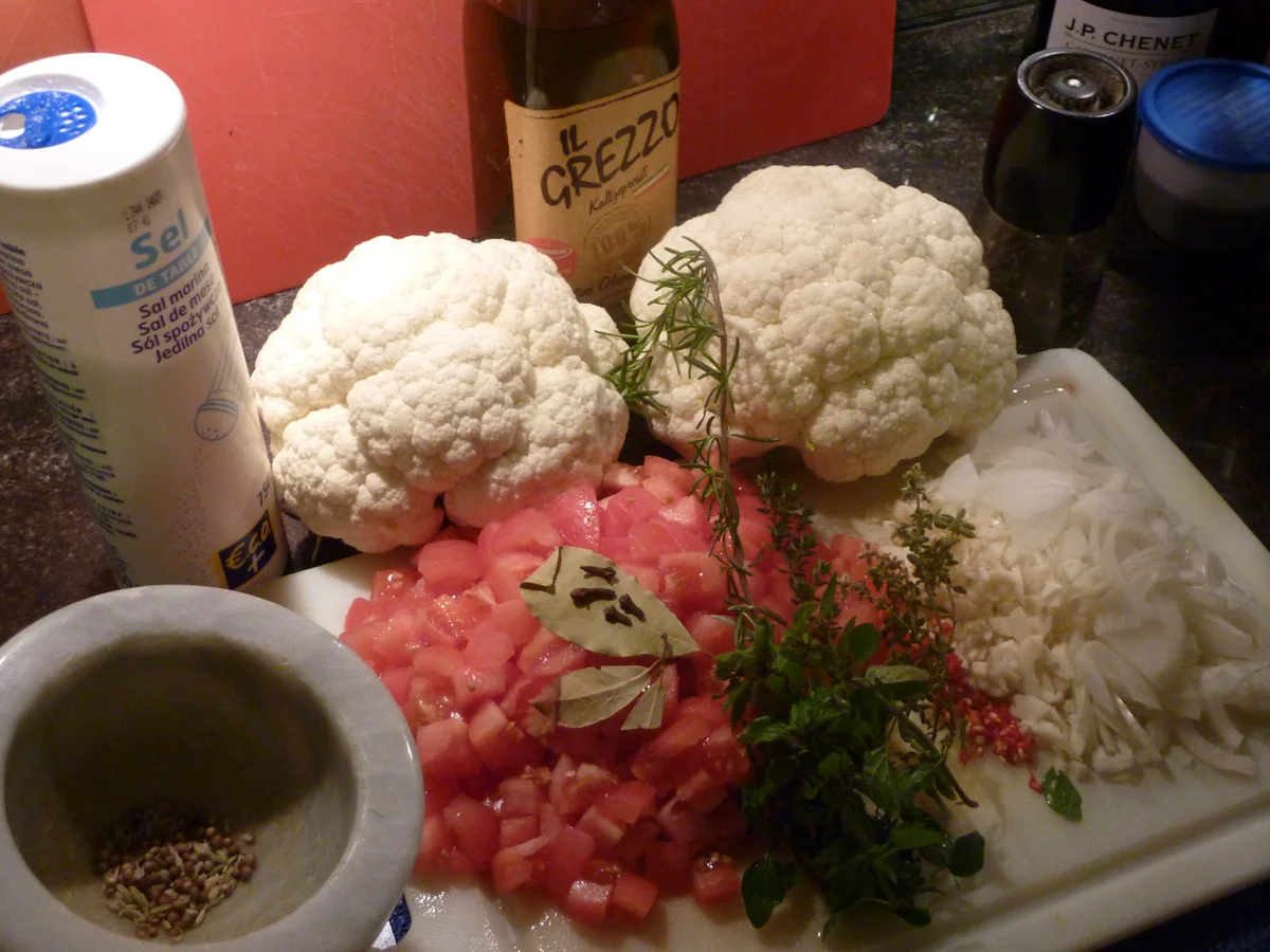 Blumenkohl -Tomaten  Gemüse - Rezept - Bild Nr. 2776