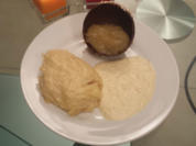 Kleine Dampfnudeln auf Vanillesauce und italienischen Apfelmus - Rezept - Bild Nr. 2862