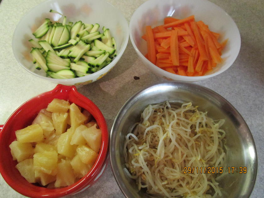 Chinesisch: Schweinefleisch süß-sauer - einfach - von federkiel