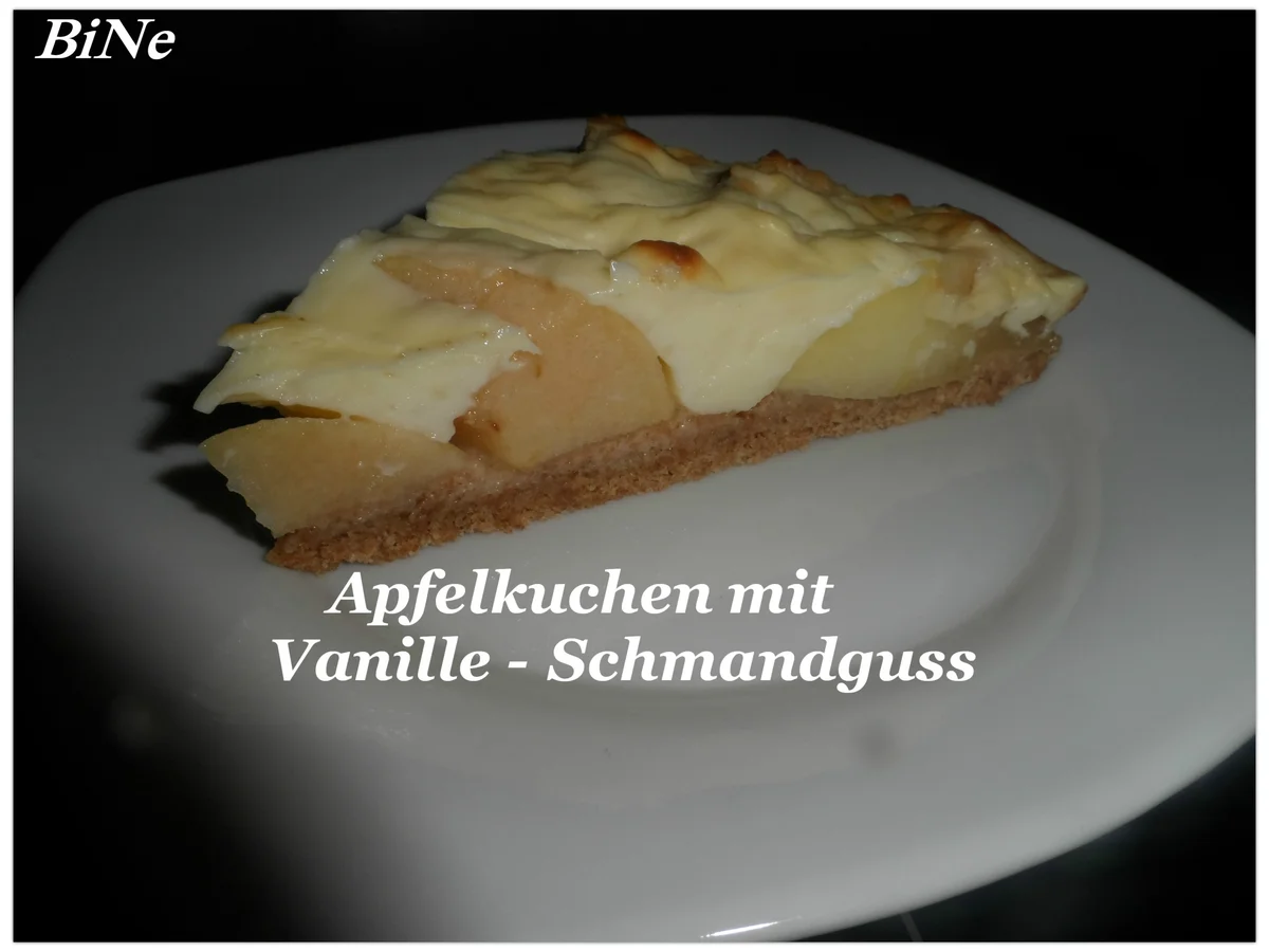 BiNe` S APFELKUCHEN MIT VANILLE - SCHMANDGUSS - Rezept - Bild Nr. 2890