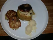 Quarkkäulchen vom Ziegenquark, Bratapfel und Sternaniseis - Rezept - Bild Nr. 2945