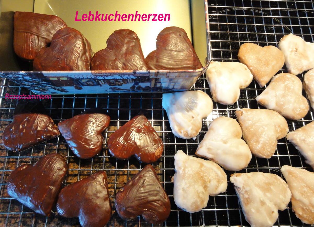 Kekse:   LEBKUCHEN ~ HERZEN - Rezept - Bild Nr. 2913