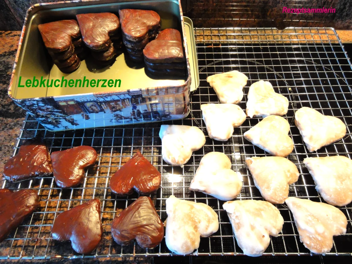 Kekse:   LEBKUCHEN ~ HERZEN - Rezept - Bild Nr. 2914