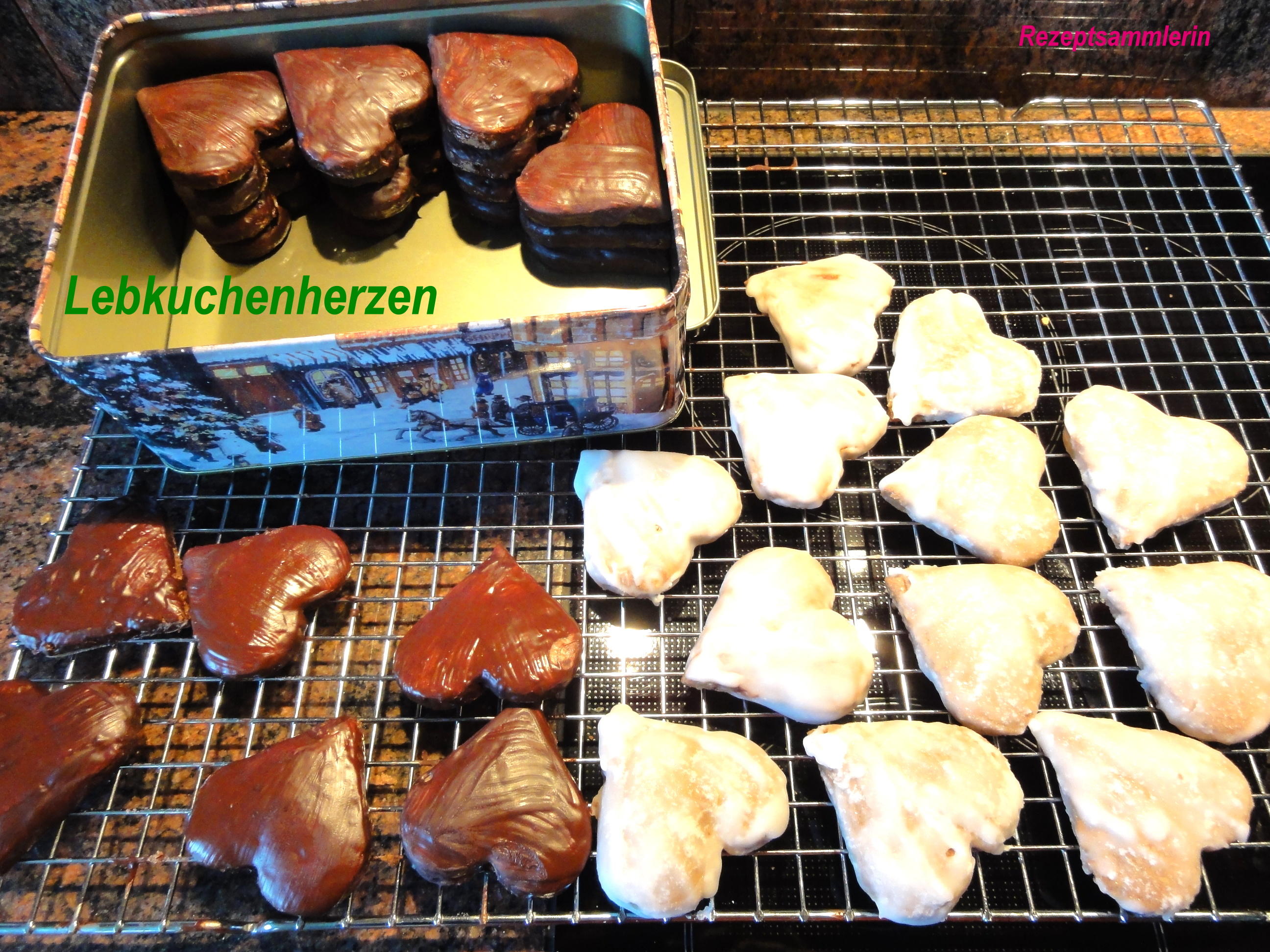 Bilder für Kekse: LEBKUCHEN ~ HERZEN - Rezept