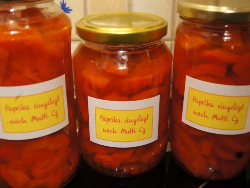 Paprika eingelegt nach Mutti Cz - Rezept - Bild Nr. 2923