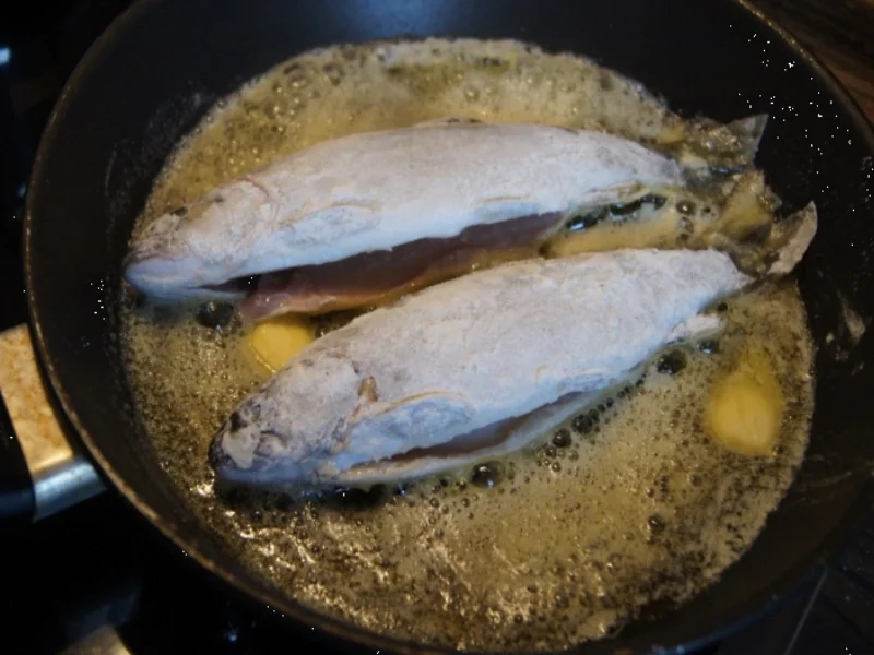 Bachforelle mit Süßkartoffelpüree und Paprika eingelegt nach Mutti Cz - Rezept - Bild Nr. 2915