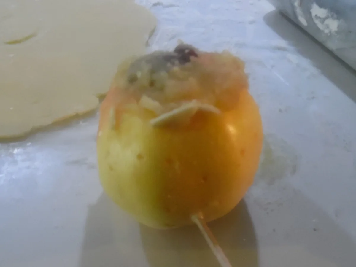 Rezept: Apfel im Schlafrock mit Vanillesoße Bild Nr. 2953 Apfel im Schlafrock mit Vanillesoße - Rezept - Bild Nr. 2953