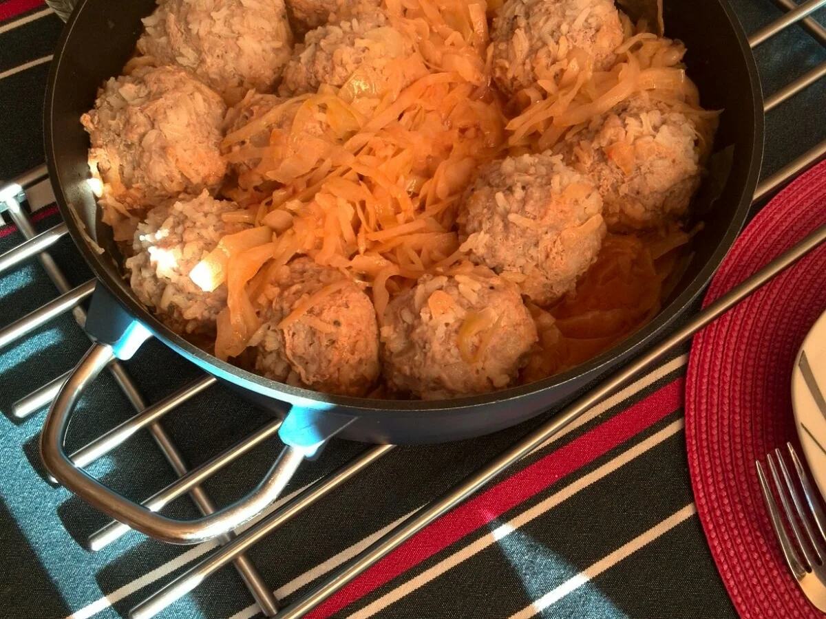 Rezept: Reisknödel mit Weißkraut und Knödeln Bild Nr. 2944 Reisknödel mit Weißkraut und Knödeln - Rezept - Bild Nr. 2944