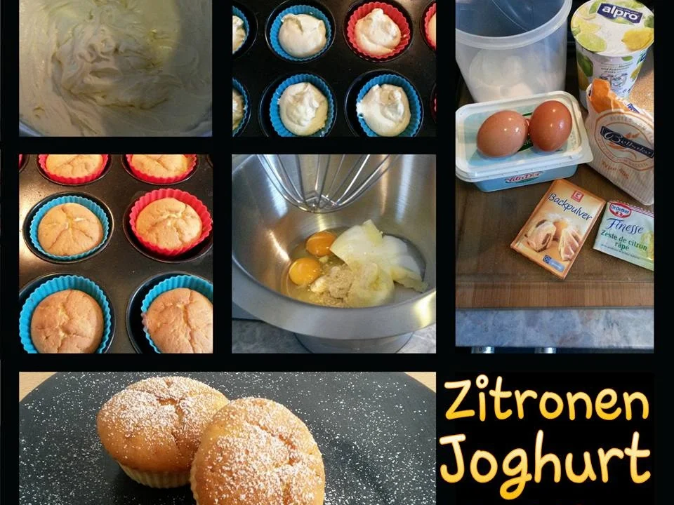 Zitronen Joghurt Muffins - Rezept - Bild Nr. 2951