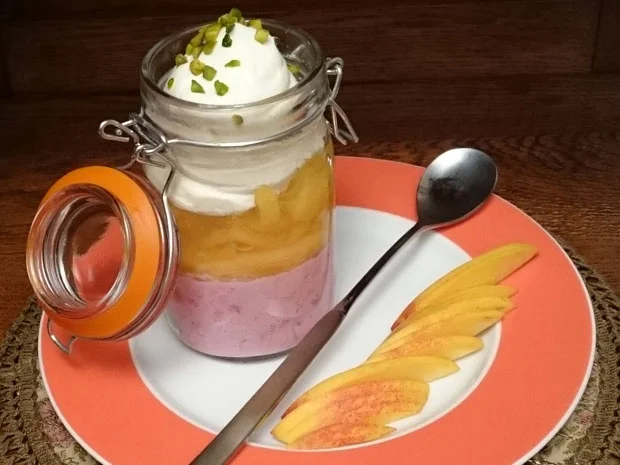 Pfirsichtörtchen im Glas - Rezept - Bild Nr. 2956