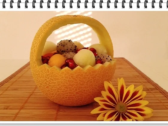 Exotisches  Obstkörbchen - zu jeder Jahreszeit - Rezept - Bild Nr. 2960