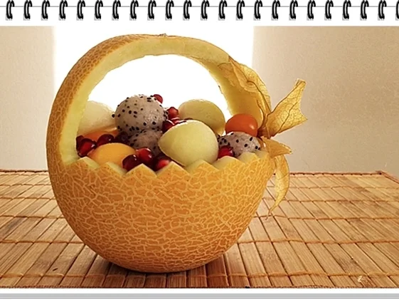 Exotisches  Obstkörbchen - zu jeder Jahreszeit - Rezept - Bild Nr. 2979