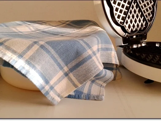 Waffeln mit Bourbon-Vanillesauce und  exotischem Obstkörbchen - Rezept - Bild Nr. 2979