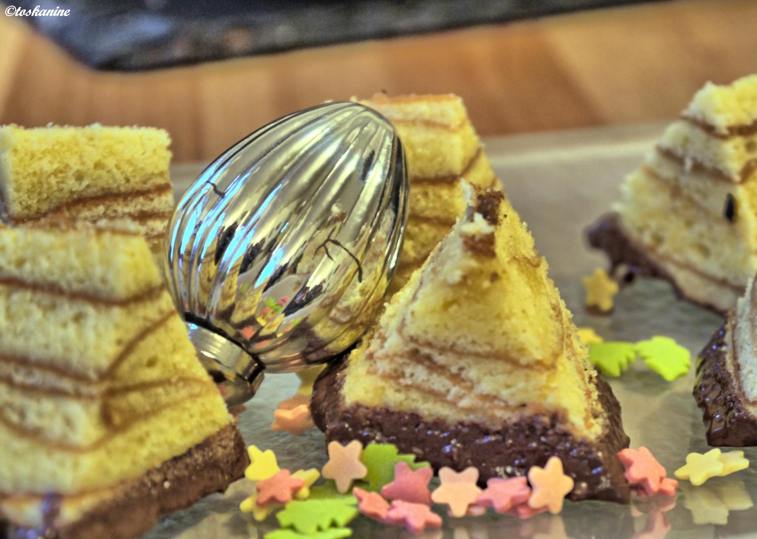 Baumkuchenkonfekt mit Teig und sehr weiche Butter - Rezept mit Bild ...