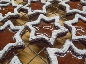 Plätzchen: Schoko-Quitten-Sterne - Rezept - Bild Nr. 3061