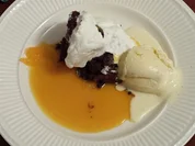 Mississippi Mudpie mit Orangensoße und Vanilleeis - Rezept - Bild Nr. 3128