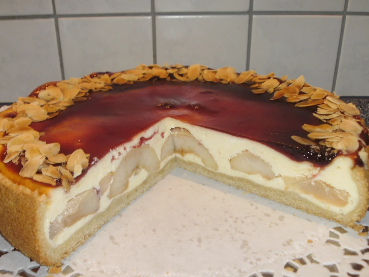 Rezept: Apfelkuchen mit Glühweinguss Bild Nr. 3132 Apfelkuchen mit Glühweinguss - Rezept - Bild Nr. 3132