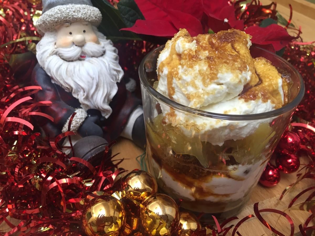 Weihnachtsdessert: Apfel-Schoko-Karamell-Schichtcreme - Rezept mit ...