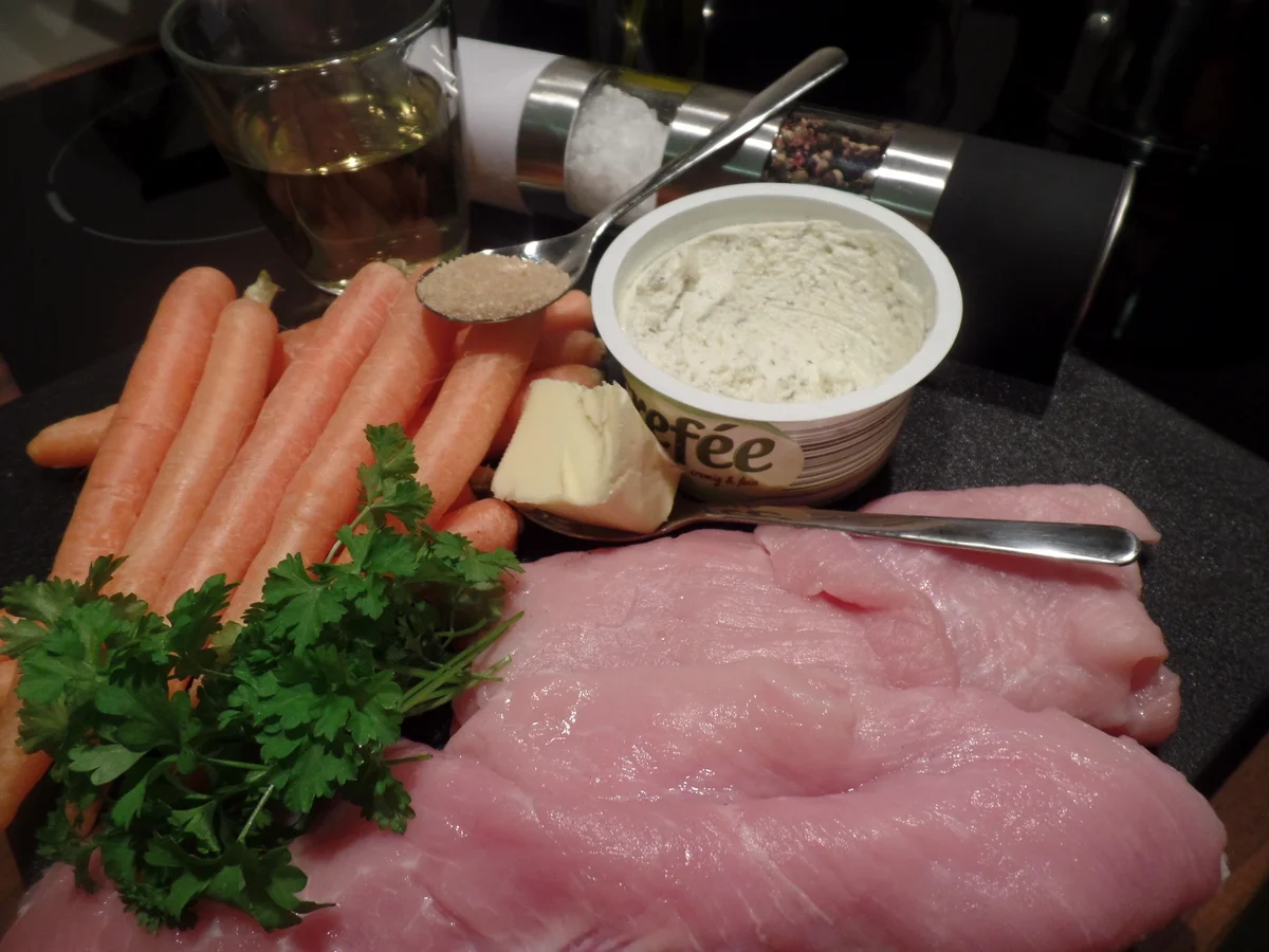 Gefüllte Schnitzel mit Möhren - Rezept - Bild Nr. 3140