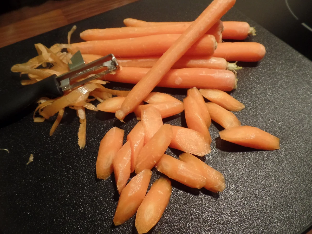 Gefüllte Schnitzel mit Möhren - Rezept - Bild Nr. 3141