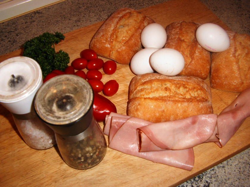 Spiegelei im Brötchen - schnell &amp; einfach - von wastel