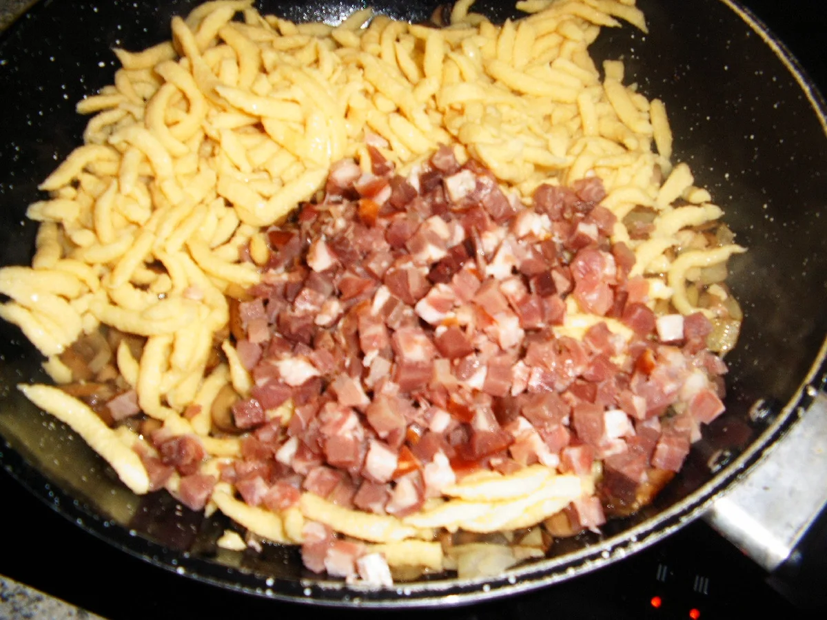 Rezept: Champignon-Schinken-Spätzle Bild Nr. 3154 Champignon-Schinken-Spätzle - Rezept - Bild Nr. 3154