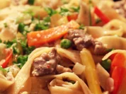 Pasta: Schnelle Nudeln mit Rindfleisch - Rezept - Bild Nr. 3174