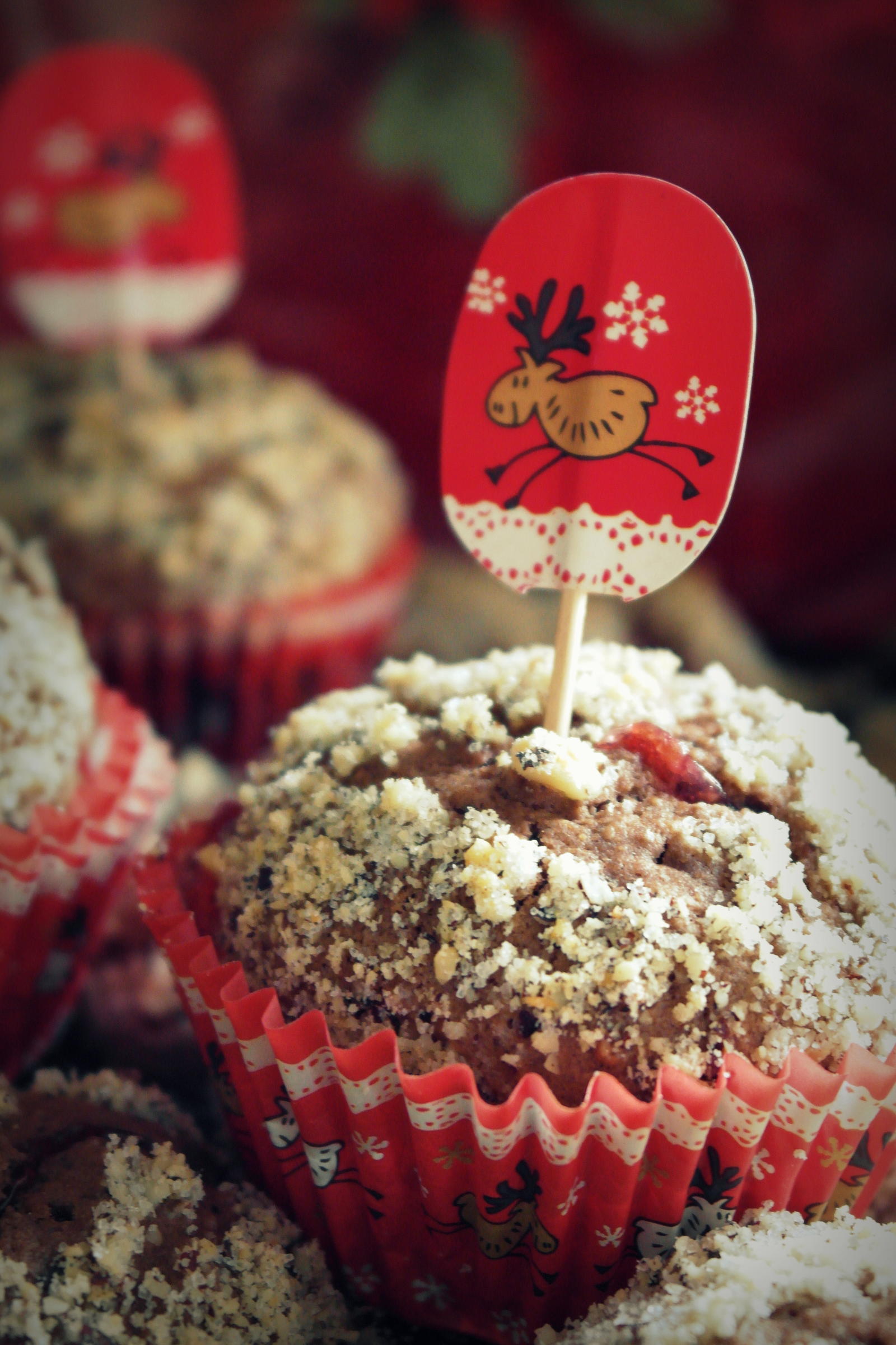 Weihnachtliche Lebkuchen-Preiselbeer-Muffins mit dem Thermomix - Rezept ...