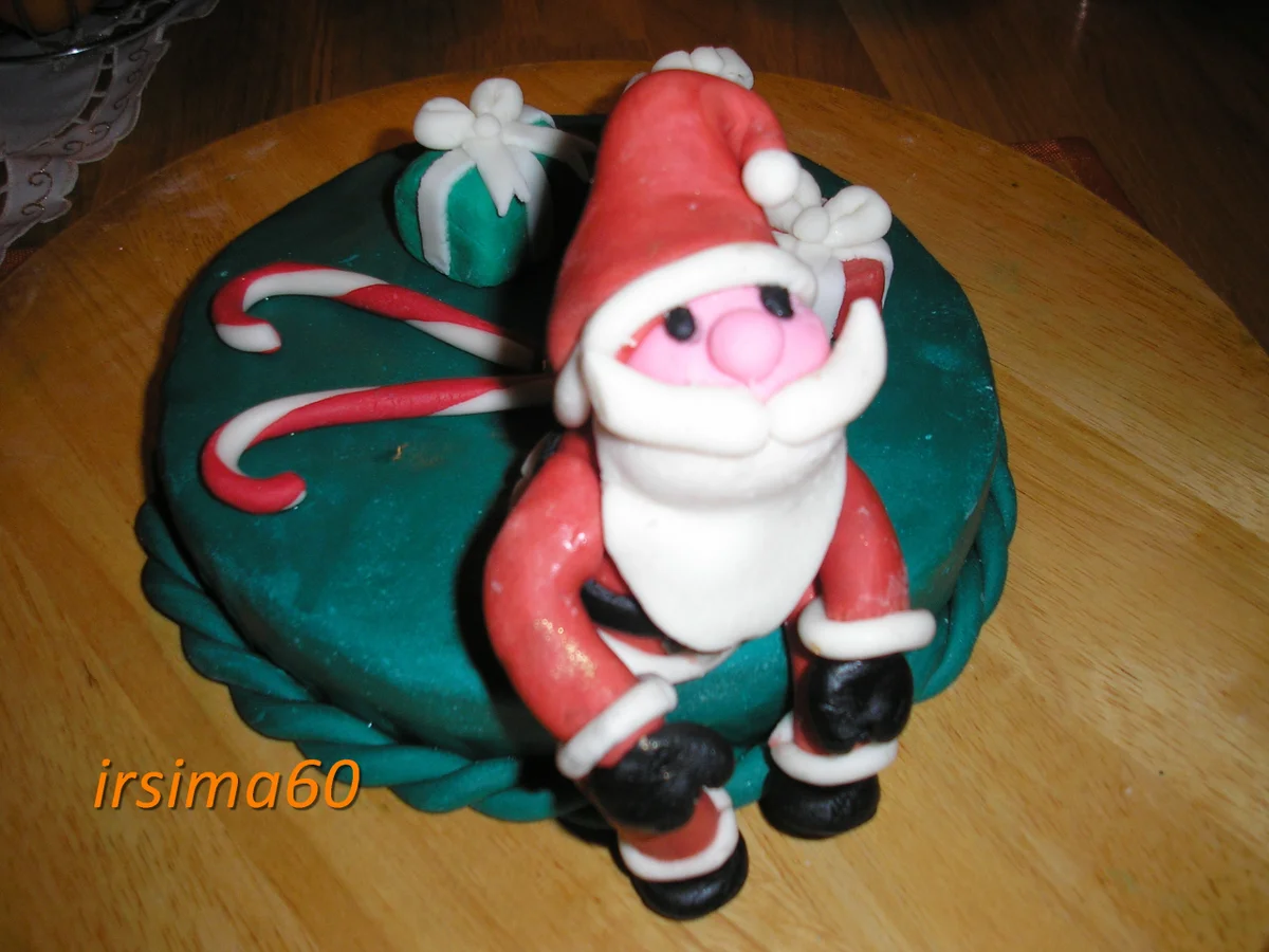 Backen/Torten: Weihnachtsmotiv Torte - Rezept - Bild Nr. 3231