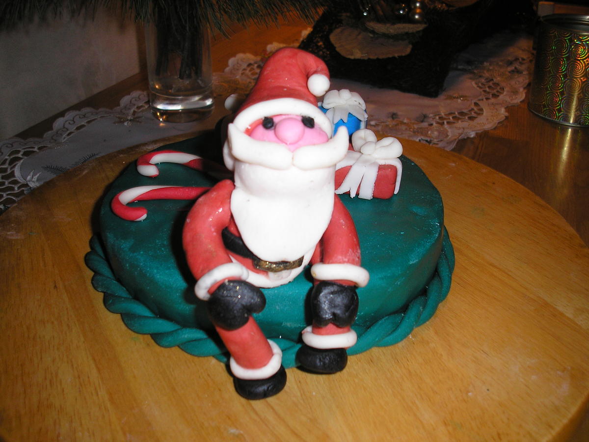 Backen/Torten: Weihnachtsmotiv Torte - Rezept - Bild Nr. 3241