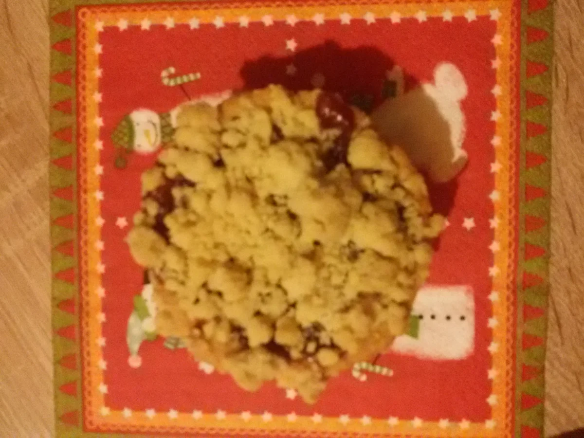 Rezept: Kirschtörtchen mit Streuseln Bild Nr. 3295 Kirschtörtchen mit Streuseln - Rezept - Bild Nr. 3295