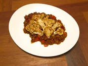 Gebratener Blumenkohl auf Quinoa-Hack-Bolognese - Rezept - Bild Nr. 3325