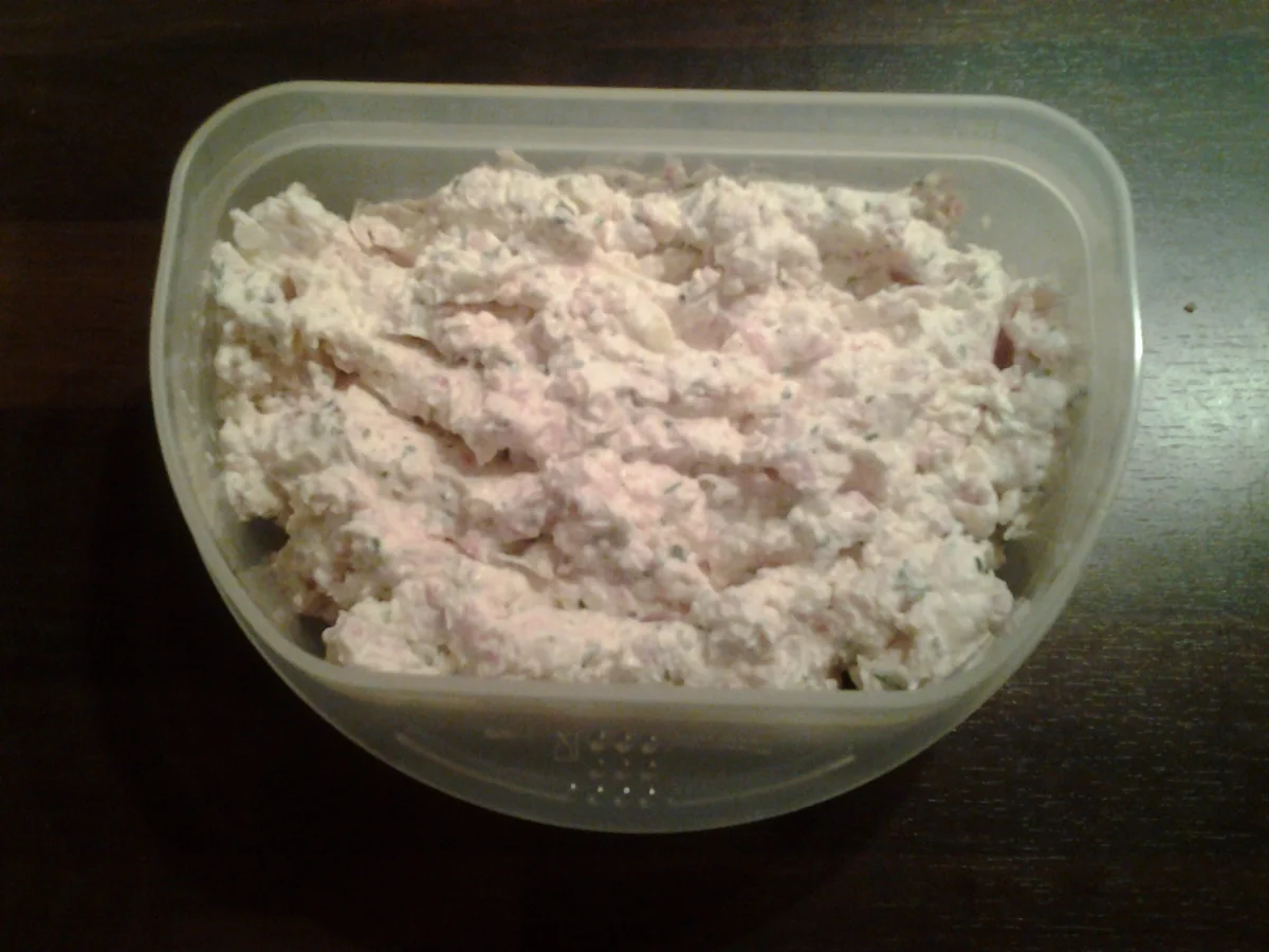 Aufstrich mit Frischkäse (laktosefrei) und Schinken - Rezept - Bild Nr. 3339