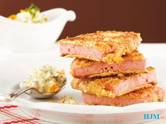 Rezept: Fleischkäse auf Berliner Art mit Eier-Bier-Dip Bild Nr. 3340 Fleischkäse auf Berliner Art mit Eier-Bier-Dip - Rezept - Bild Nr. 3340