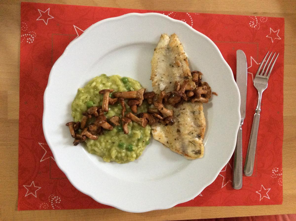 Erbsenrisotto mit Zander - Rezept - Bild Nr. 3359