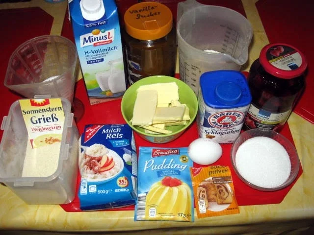 Milchreis Kuchen mit Kirschen - Rezept - Bild Nr. 3388