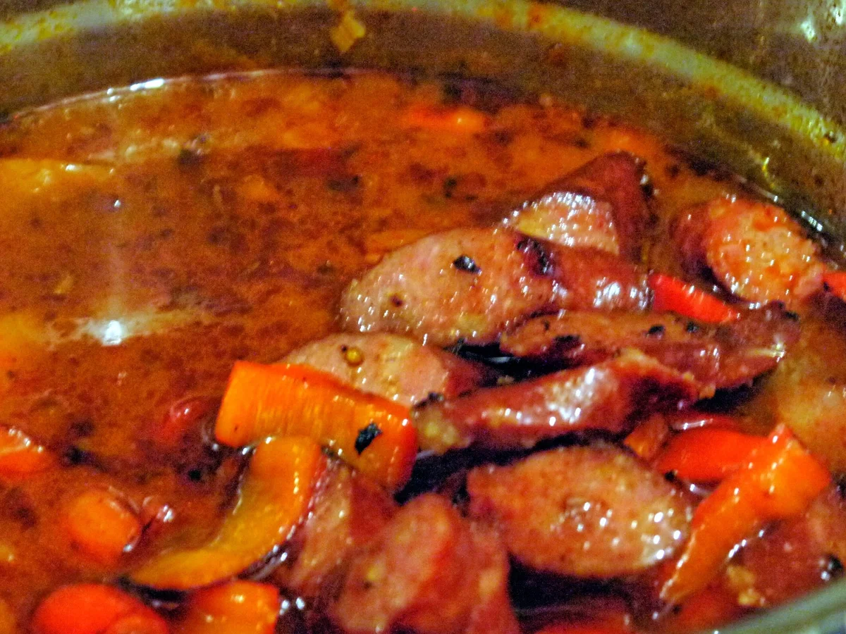 Kartoffelgulasch mit Knacker - Rezept - Bild Nr. 3424