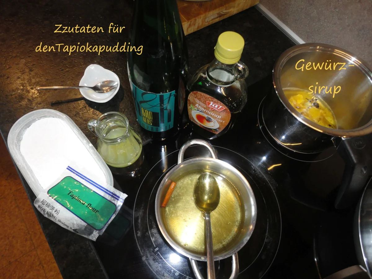Tapioka Weisswein Orangen Pudding - Rezept - Bild Nr. 3450