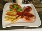 Kalbsfilet mit Kräuterkruste, Schupfnudeln, Soße und Gemüse der Saison - Rezept - Bild Nr. 3416