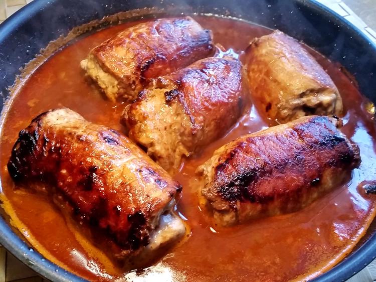 Gefüllte Schnitzel Rouladen - einfach - von mimi