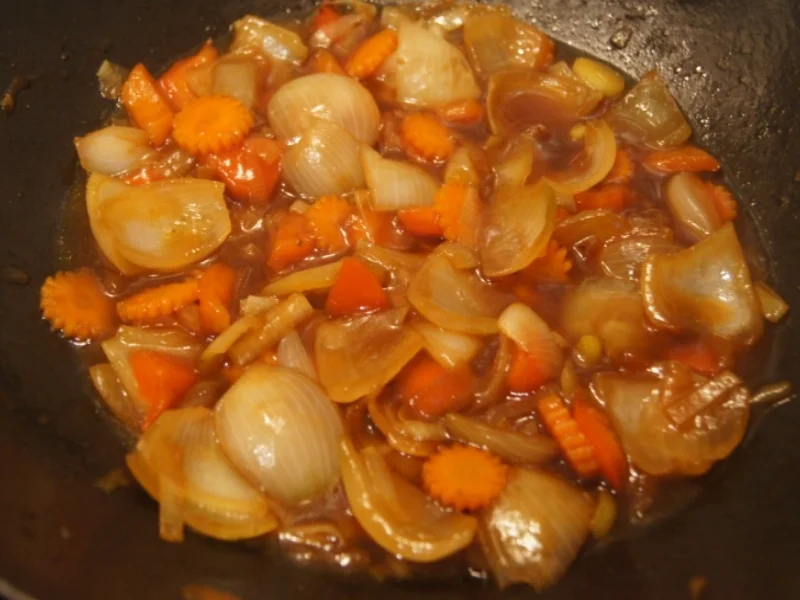 Hähnchenbrustfiletbällchen mit süß-sauren Wokgemüse und Basmatireis - Rezept - Bild Nr. 3446