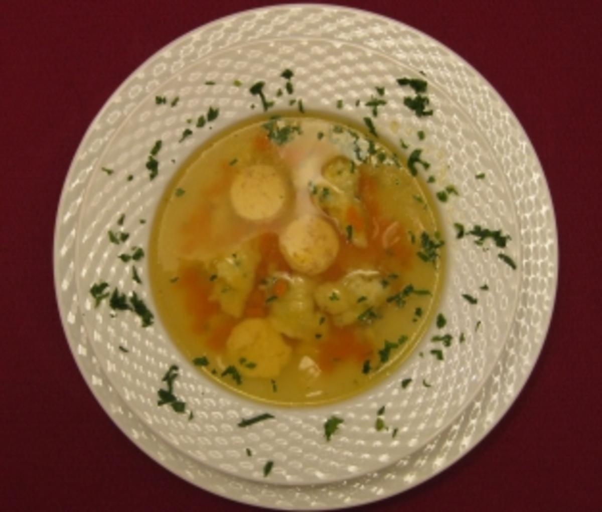 Gemüsesuppe Mit Grießklößchen