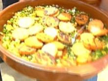 Salat aus gegrillten Süßkartoffeln - Rezept