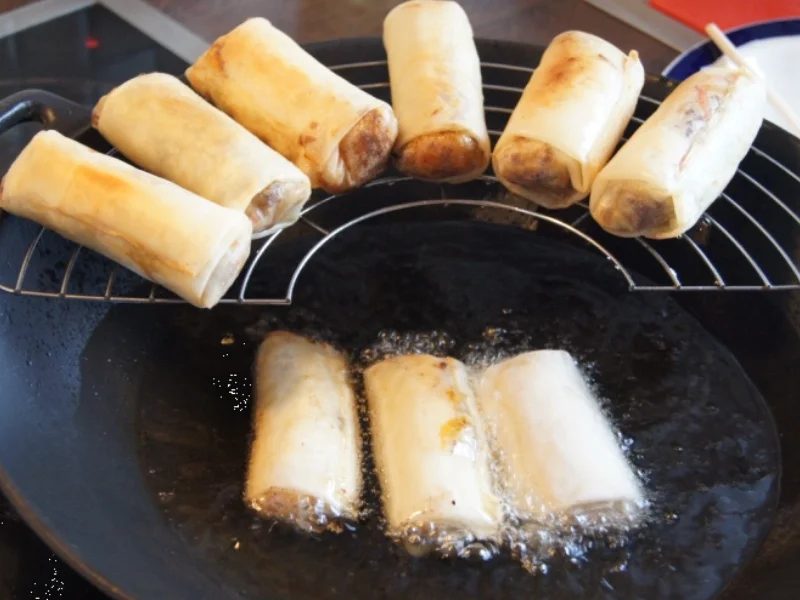 Frühlingsrollen mit pikanter Füllung - Rezept - Bild Nr. 3463